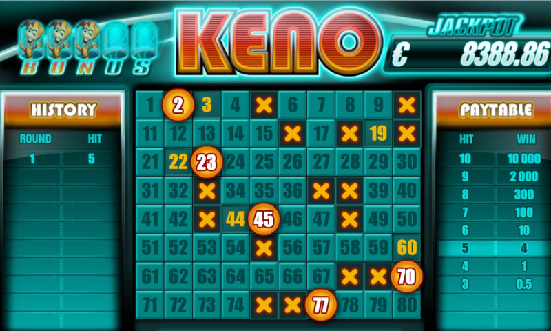 game Keno ok365